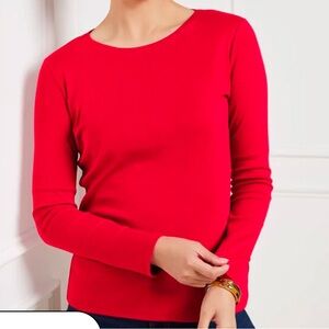 Talbots Women’s Pima Crewneck Tee- size S